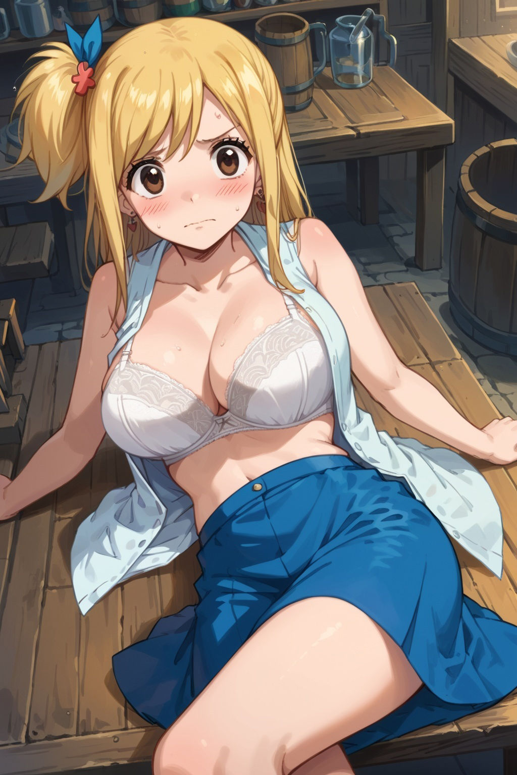 サンプル画像4:襲われた巨乳星霊魔導士ルーシィ ベロキス処女喪失SEX(リイバーワークス) [d_524886]