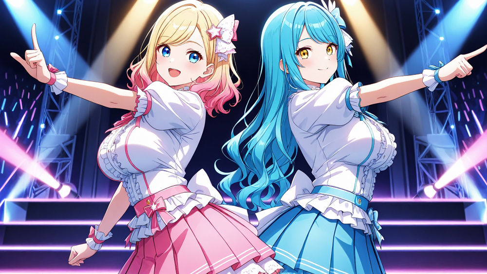 サンプル画像2:天真爛漫新人と大人気アイドルが売上対決で種付け懇願【FANZA専売】【4K】(御一堂) [d_524912]