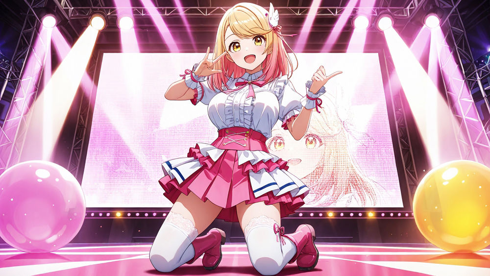 サンプル画像3:天真爛漫新人と大人気アイドルが売上対決で種付け懇願【FANZA専売】【4K】(御一堂) [d_524912]