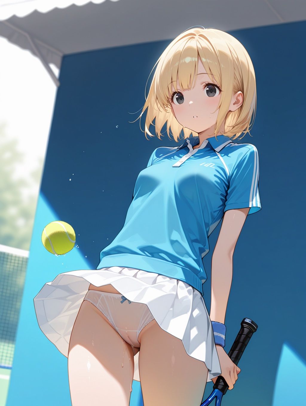 サンプル画像1:めちゃくちゃ可愛いテニス部女子とウェア姿でえっちなことしたい！(デカめろん) [d_525109]