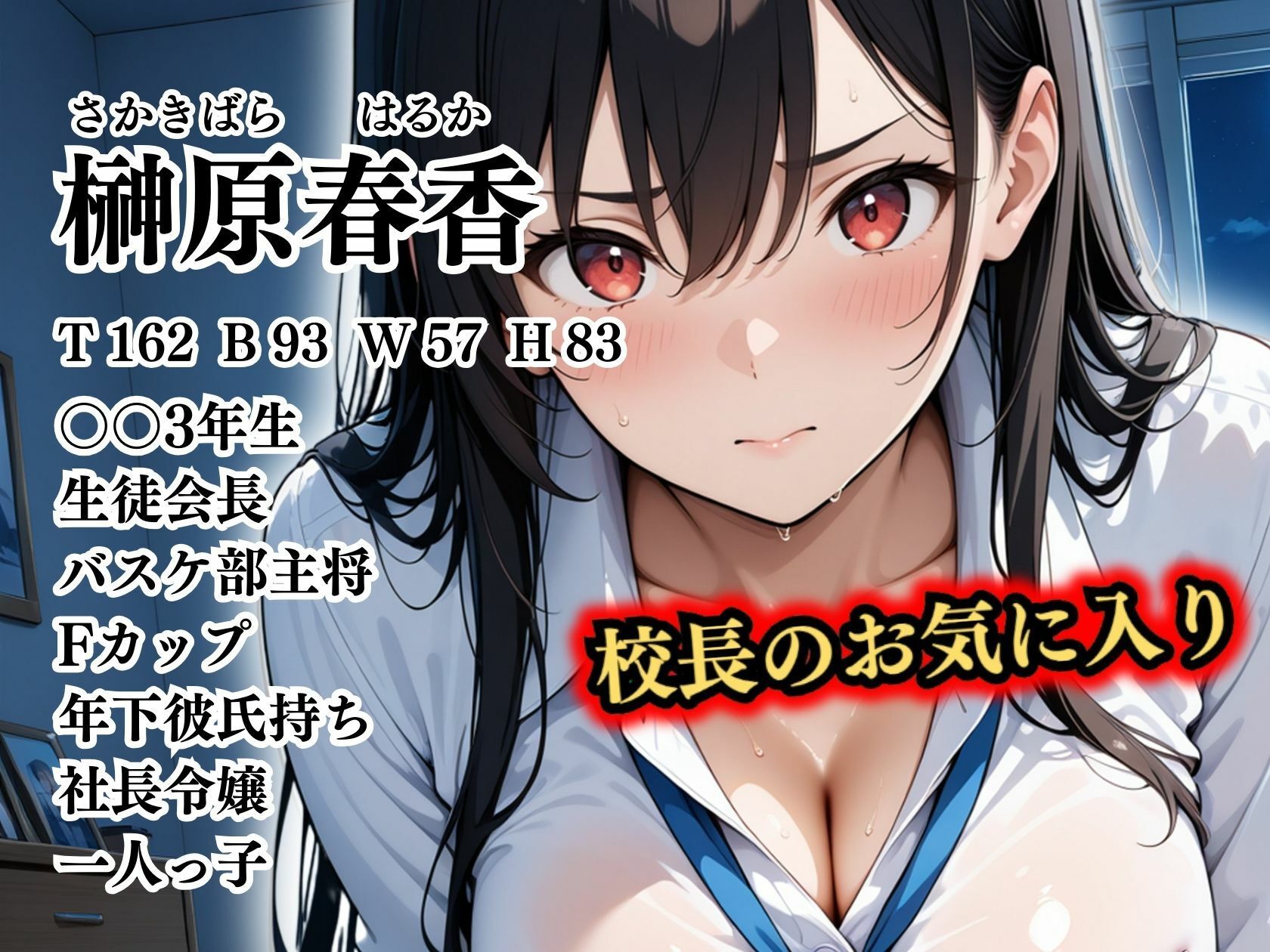 サンプル画像2:【4Kイラスト】1万3000人の生徒を抱いた校長による榊原春香への性指導（マイルーム編）(Re：ライト) [d_525117]