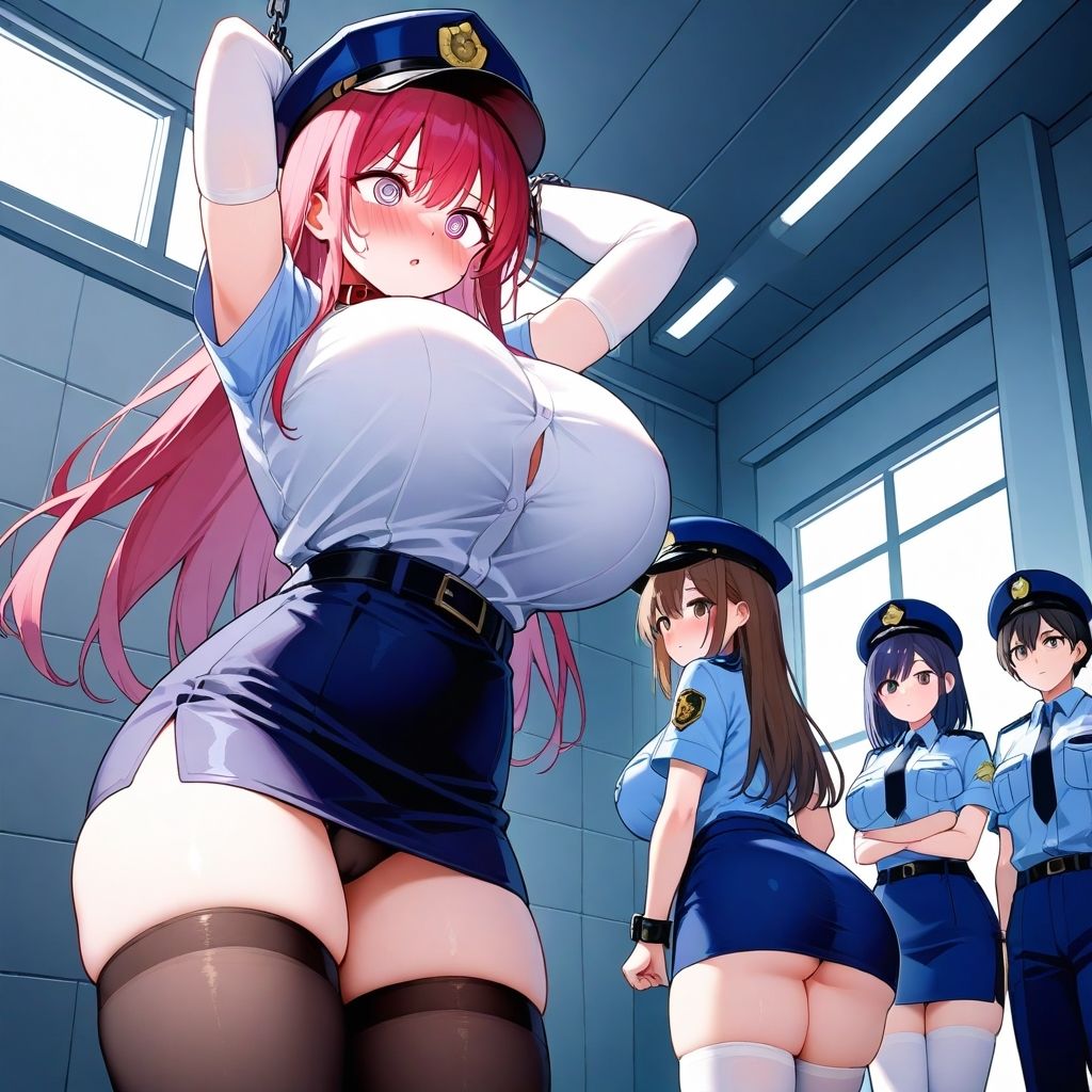 サンプル画像2:【微エロ】フェチコレVol.34 吊り上げ拘束されて辱められるの巨乳ミニスカポリスたち【総枚数250枚】(満点星) [d_525147]