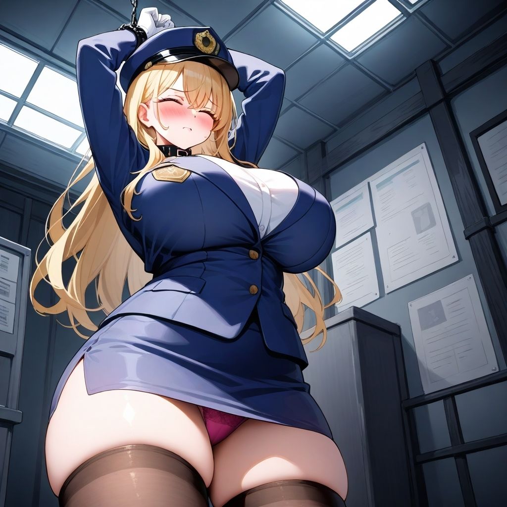 サンプル画像6:【微エロ】フェチコレVol.34 吊り上げ拘束されて辱められるの巨乳ミニスカポリスたち【総枚数250枚】(満点星) [d_525147]