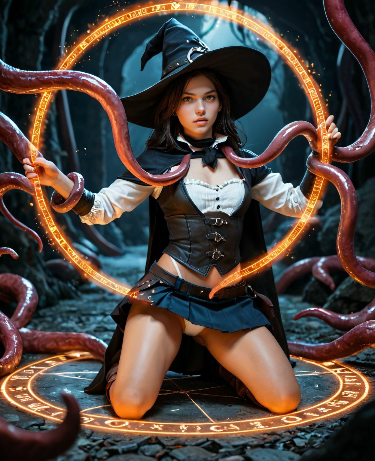 サンプル画像5:触手と戯れる女たち(AI洋ピン) [d_525239]