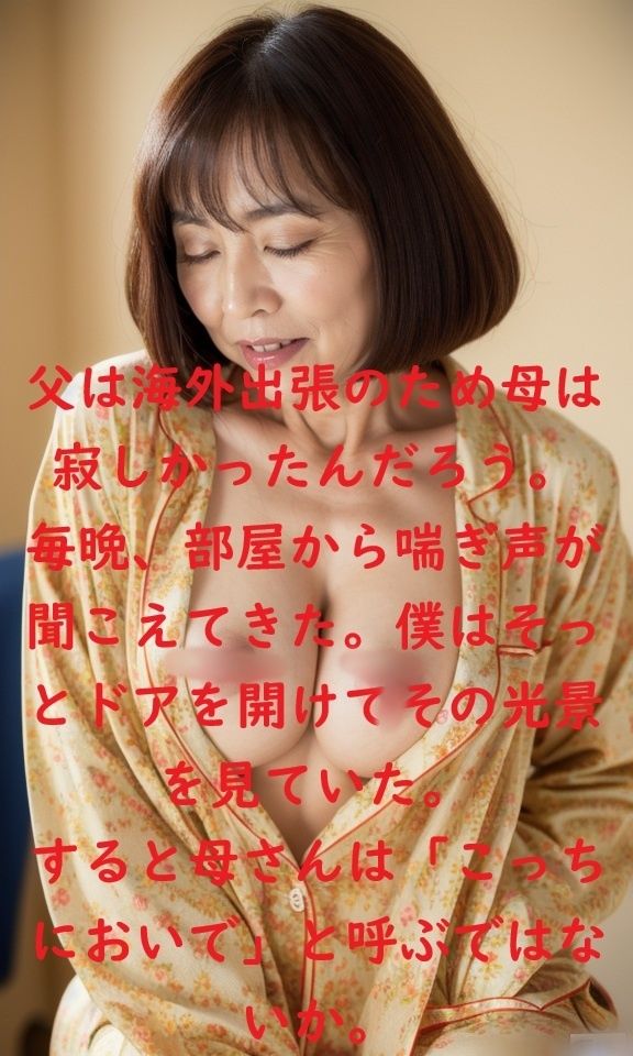 サンプル画像1:禁断！母さんとの一夜。近親相姦の快楽。全300頁(AI子) [d_525256]