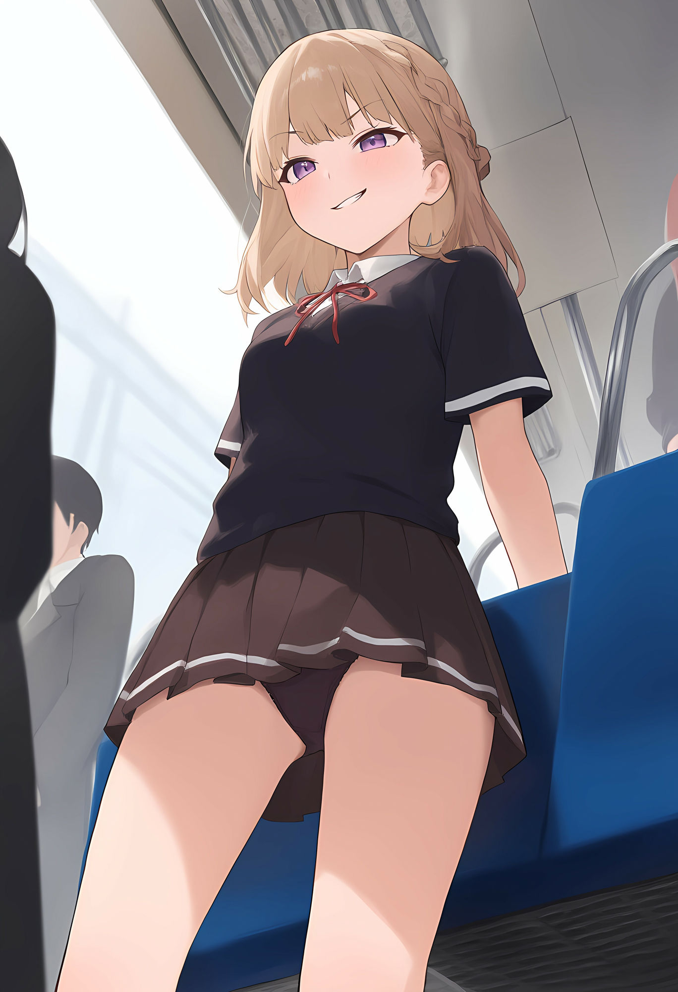 サンプル画像5:僕だけが通学途中の子のパンツを知ってる(オカム) [d_525403]