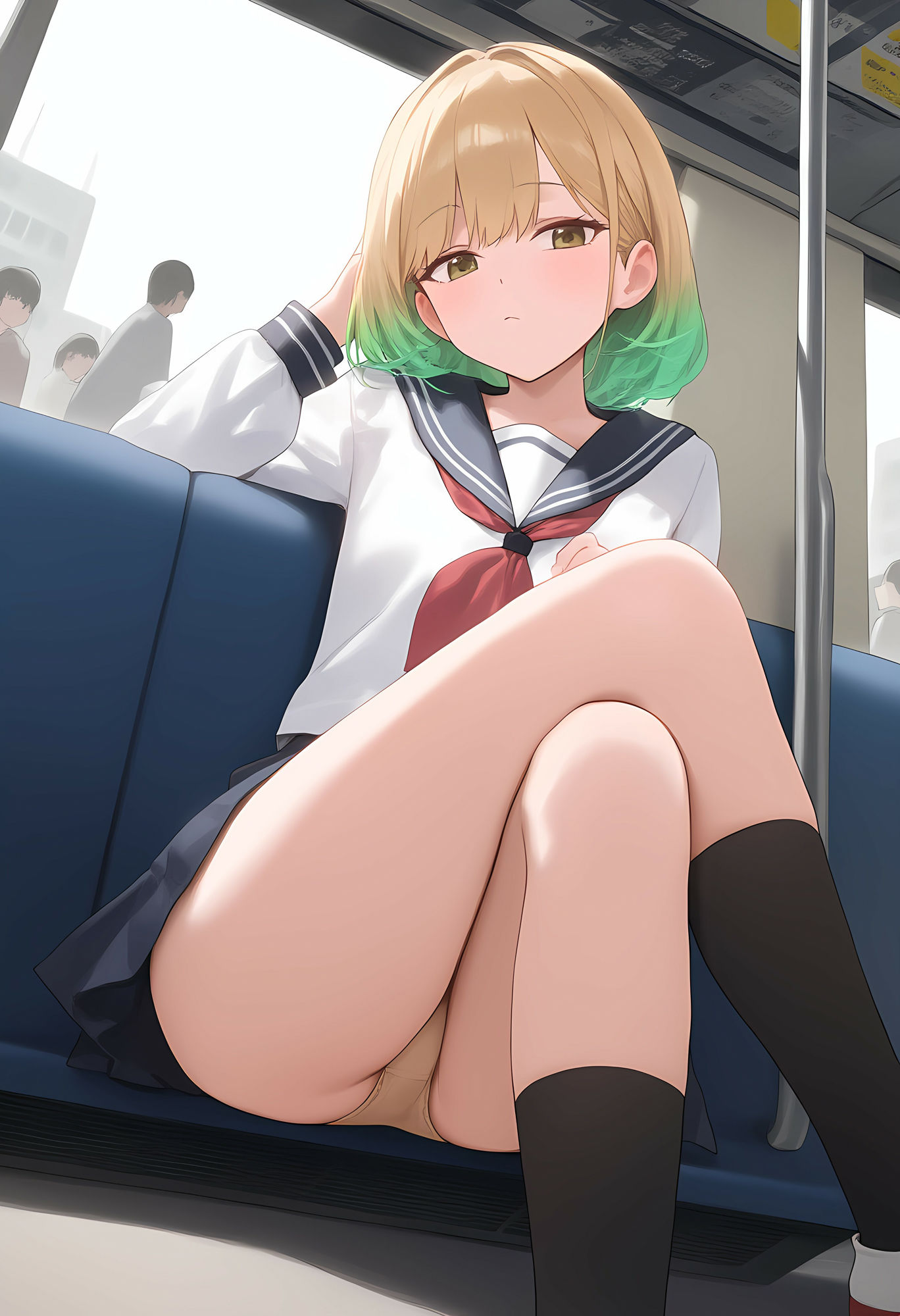 サンプル画像6:僕だけが通学途中の子のパンツを知ってる(オカム) [d_525403]