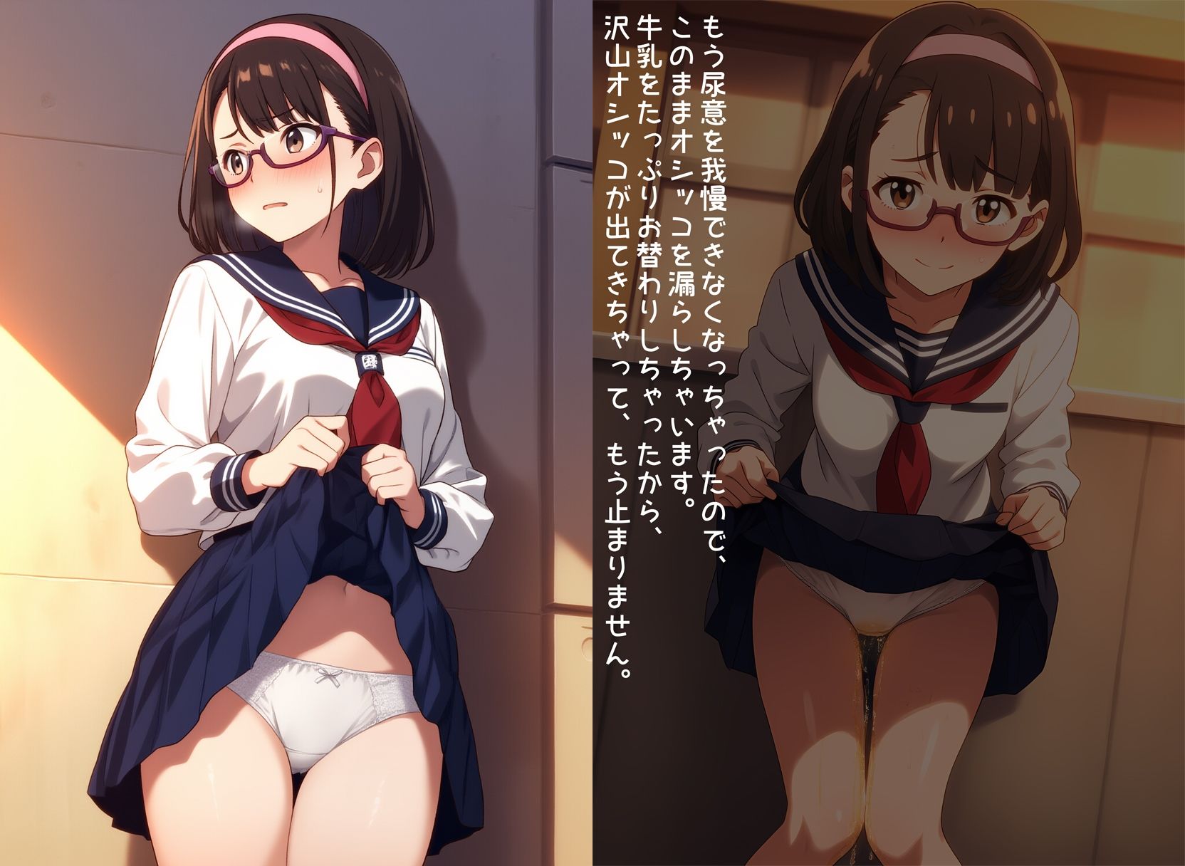 サンプル画像1:お漏らしフェチな学級委員の秘密(性癖ユガ芽) [d_525588]