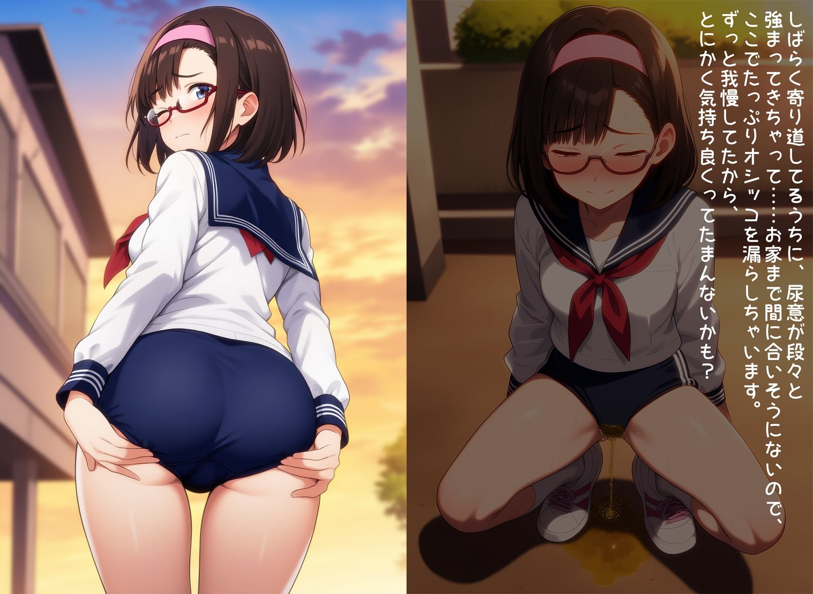 サンプル画像6:お漏らしフェチな学級委員の秘密(性癖ユガ芽) [d_525588]