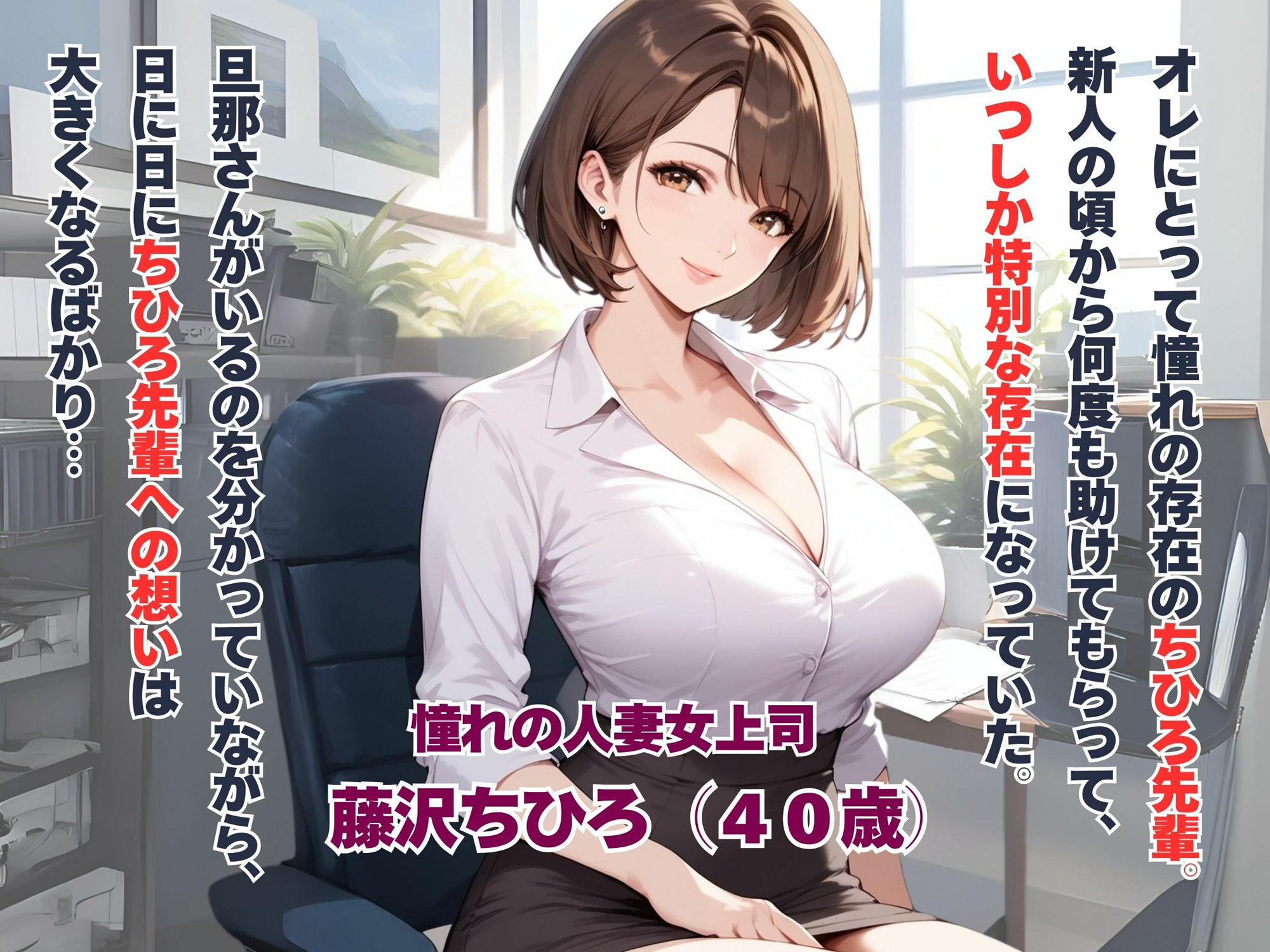 サンプル画像1:出張先でオレの肉棒の虜になって後日おかわり中出しセックス！人妻女上司を寝取りSEX(みるくさんど) [d_525606]