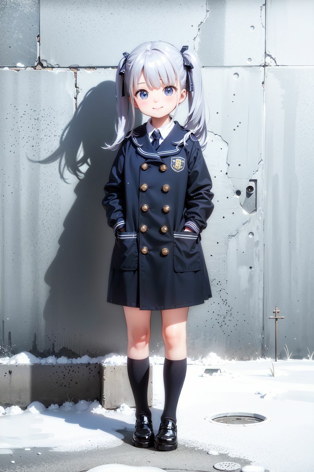 サンプル画像6:冬の制服女子校生（1）  スカートの中、見せてもらってイイですか？(ふぁい) [d_525628]