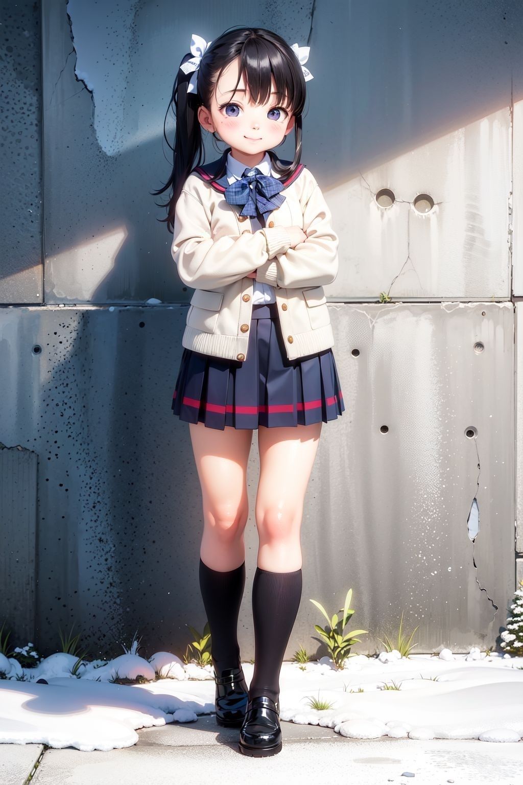 冬の制服女子校生（1）  スカートの中、見せてもらってイイですか？ (d_525628) - d_525628jp-007