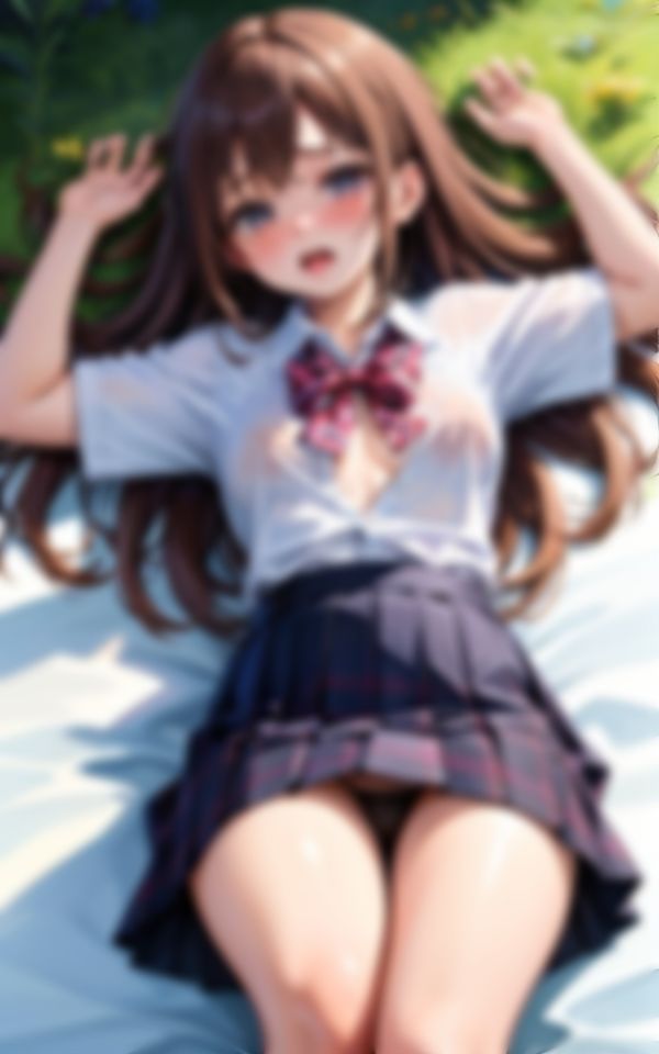 サンプル画像6:裏庭で押し倒されて淫らな身体を露わにするアイドル系美女(おやすみCAちゃん) [d_525689]