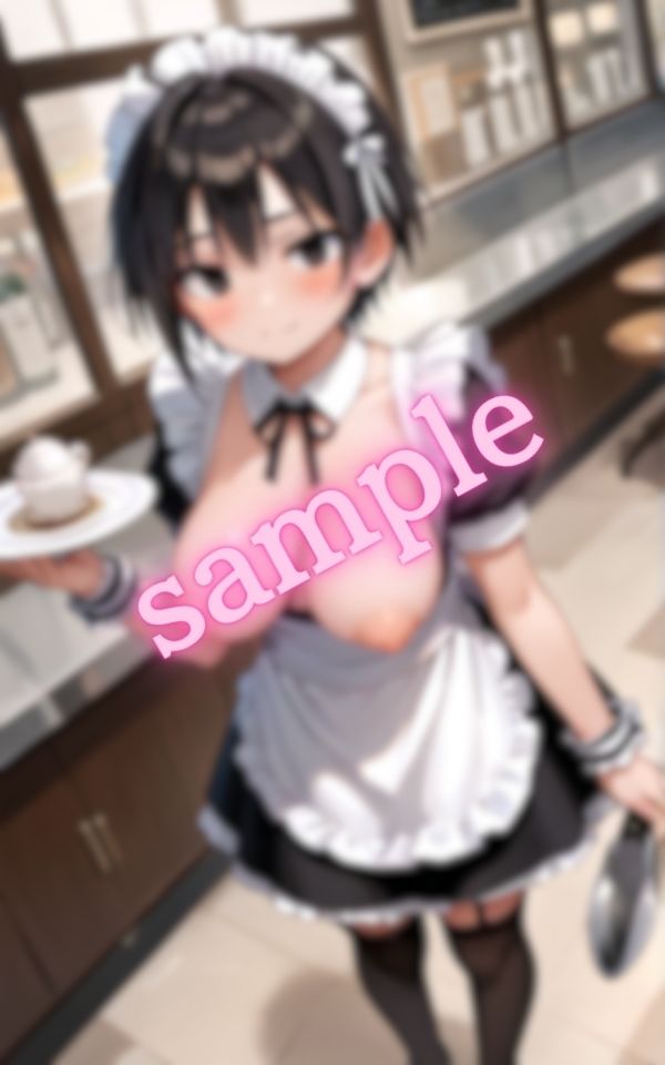 爆乳メイドの誘惑に君は理性を保てるかのサンプル画像 6