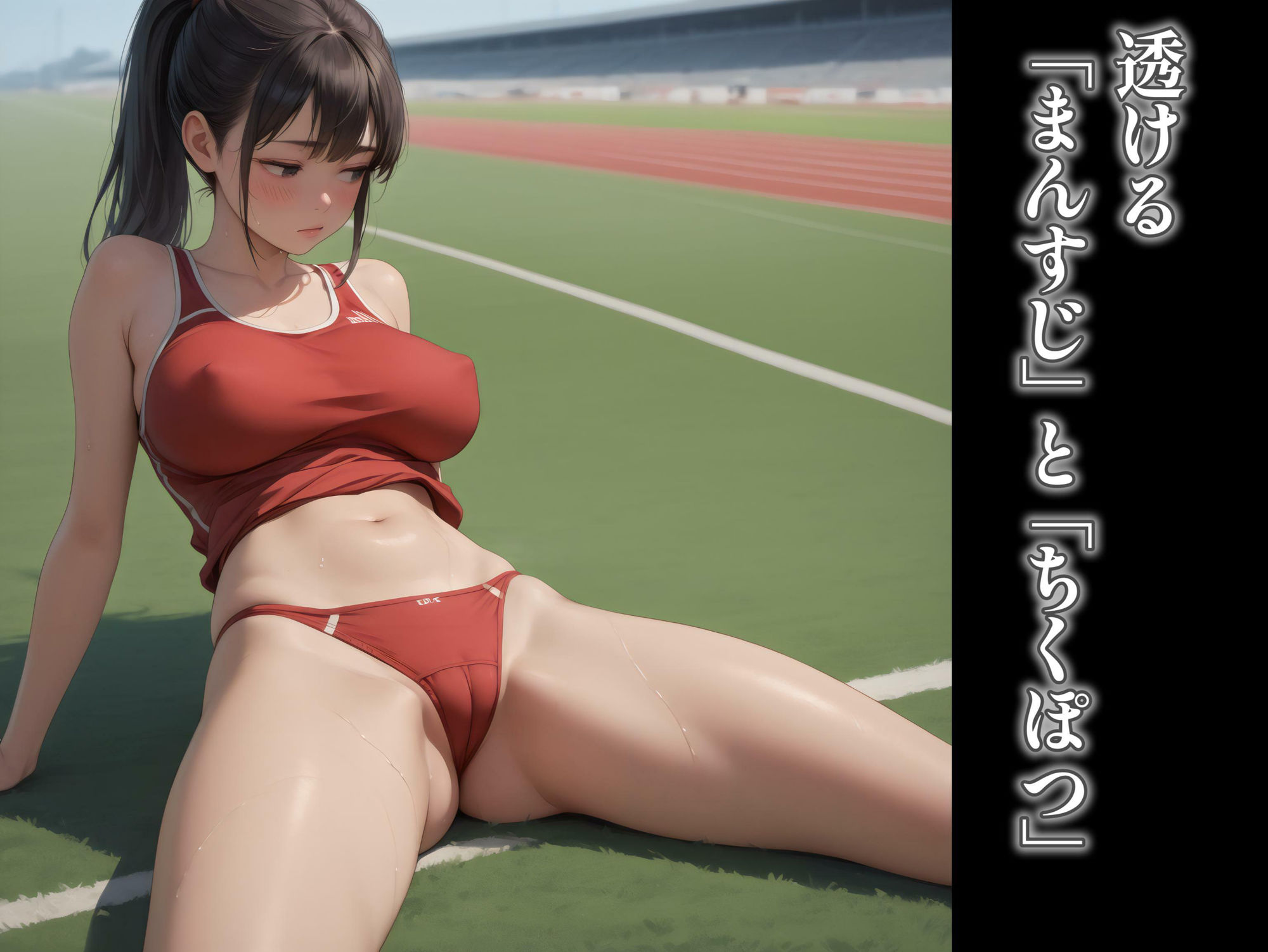 サンプル画像5:アスリート女子・汗とまんすじ(一本すじ) [d_525762]