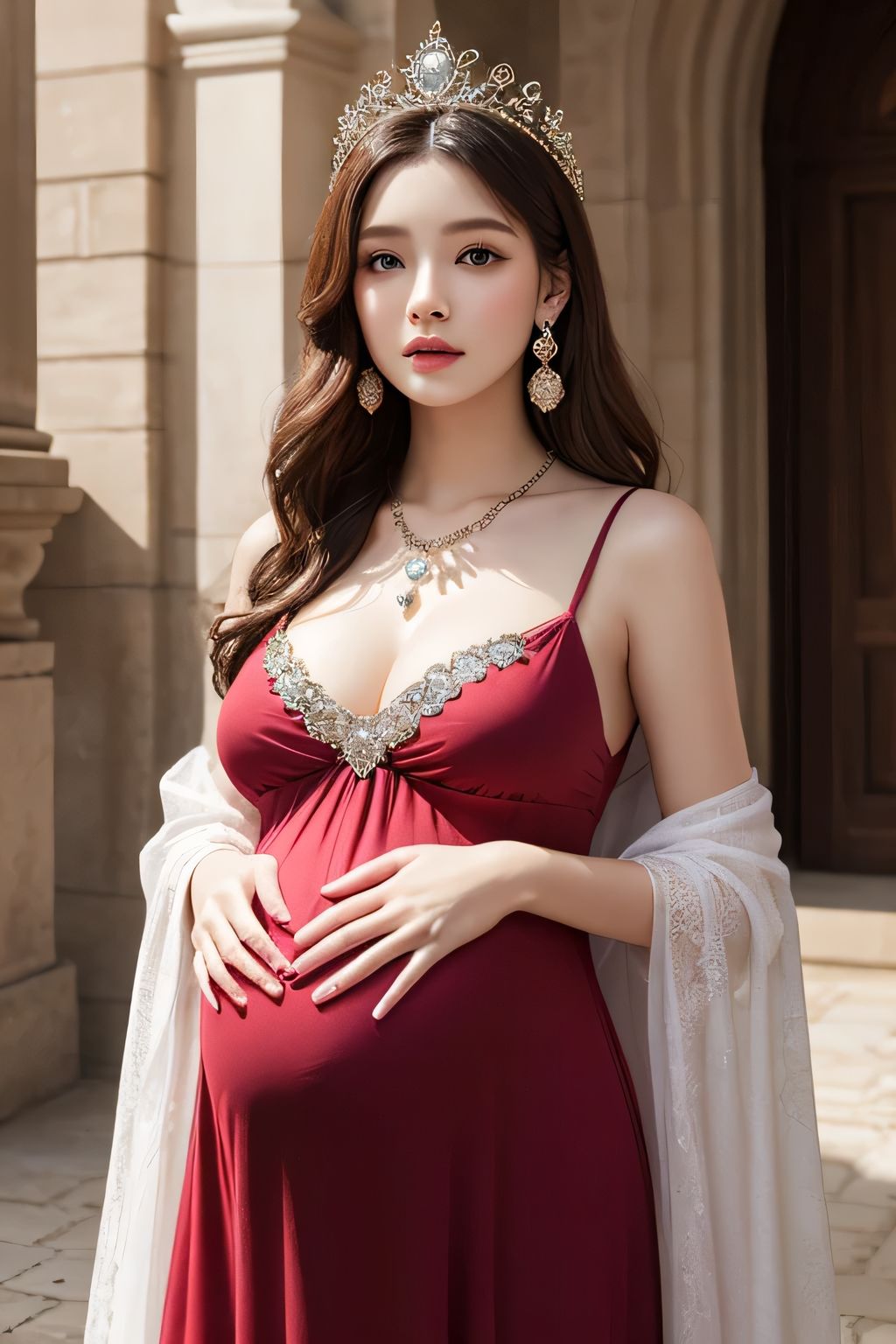 サンプル画像2:お姫様妊婦(AI美女フェロモン出版) [d_525763]