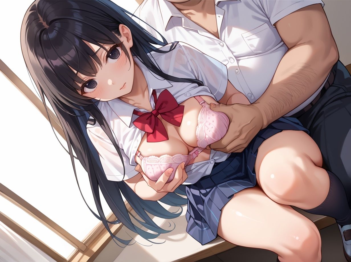 サンプル画像1:処女っぽい女子校生は キモおぢ専用肉便器(妄想マカロン) [d_525772]