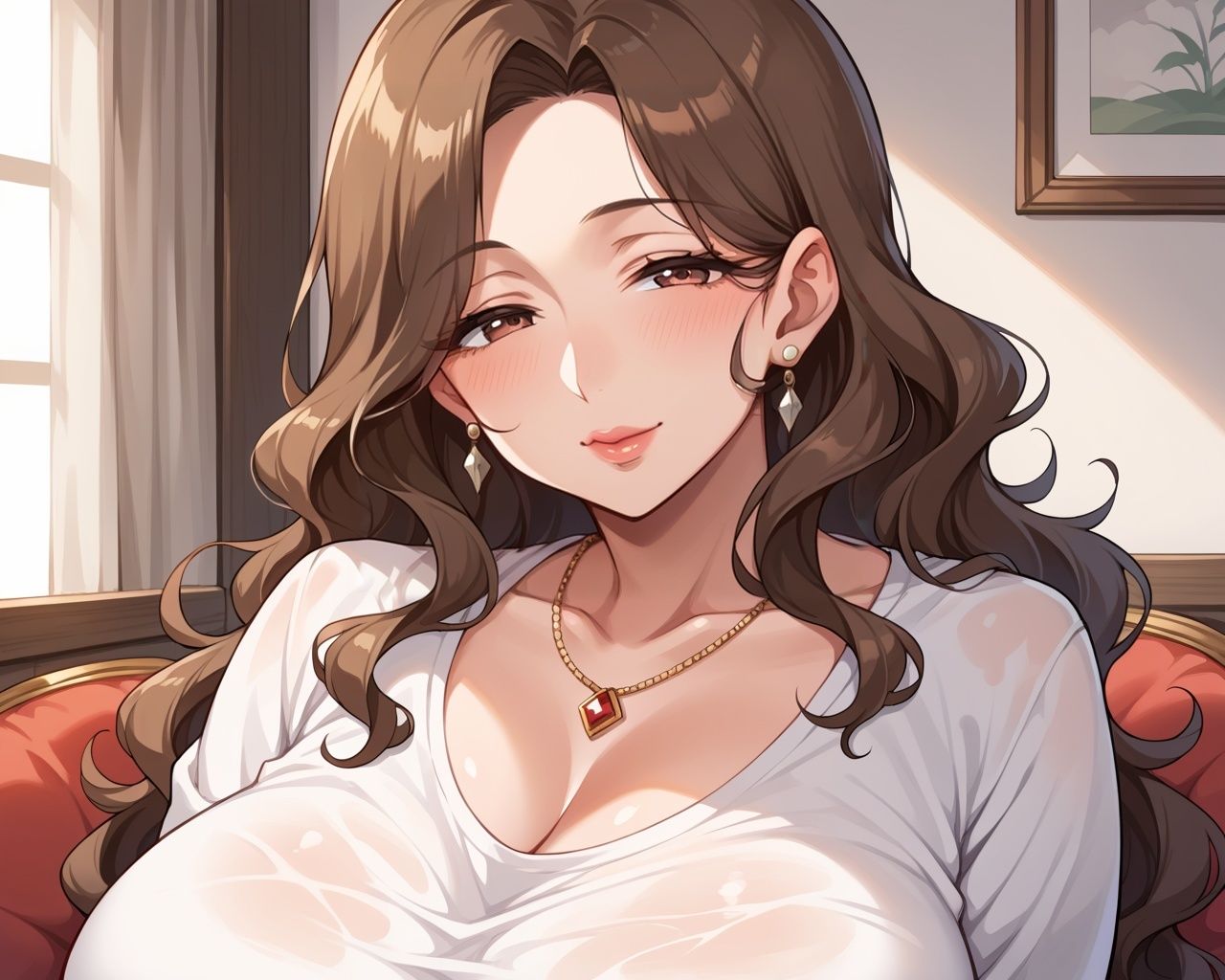 サンプル画像2:人妻上司の誘惑「激しく、孕ませて…」(ろんどんぷりん) [d_525901]