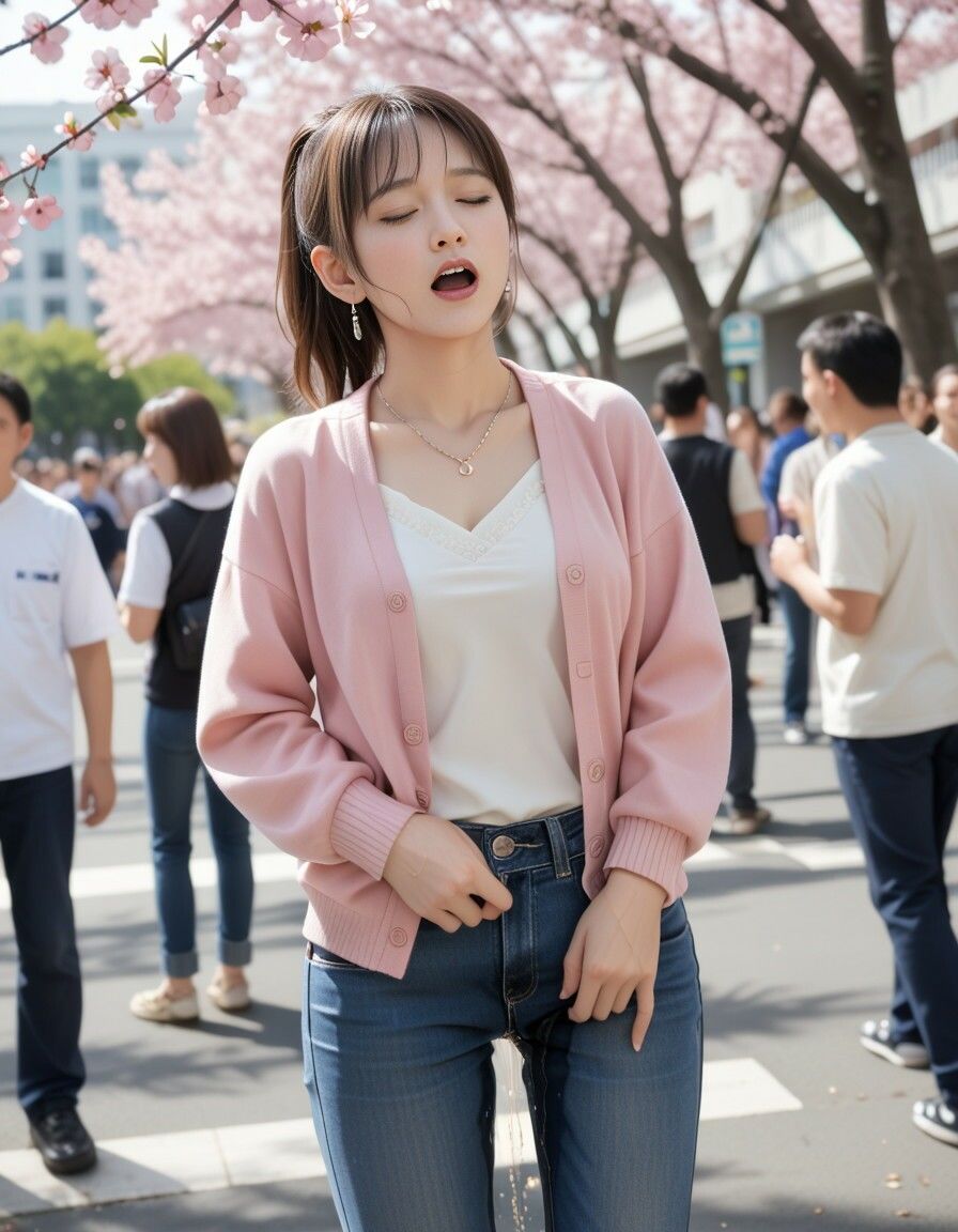 サンプル画像1:花見会場おもらし2025(P-AI planning) [d_525993]