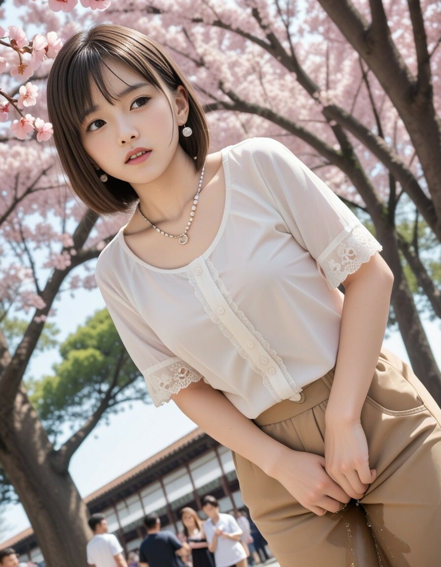 サンプル画像3:花見会場おもらし2025(P-AI planning) [d_525993]