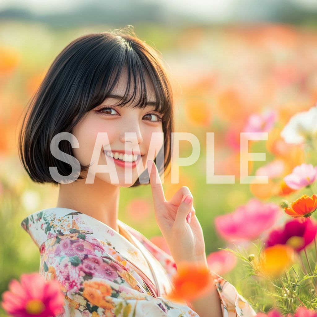 サンプル画像1:AI美女図鑑 着物編(リアル愛だろAi) [d_526018]