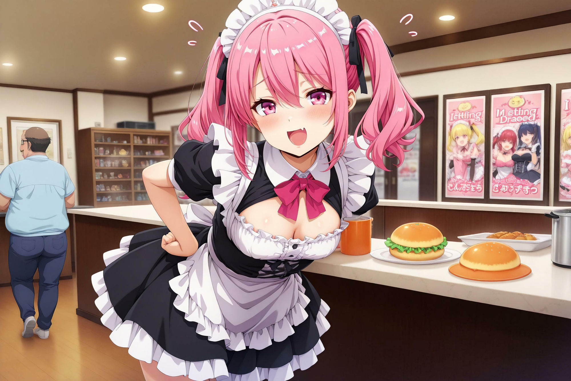 サンプル画像4:えちえち★学園 〜初めてのメイドカフェ〜 inメイド喫茶(少女愛好家倶楽部) [d_526218]