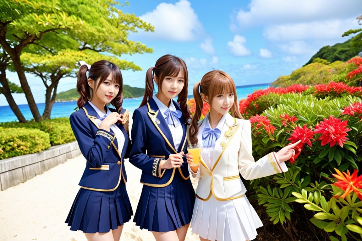 サンプル画像2:なんかエロいよね？従妹が風俗アイドルデビュー！合宿で海行くってさ(空想AI美女本舗) [d_526356]