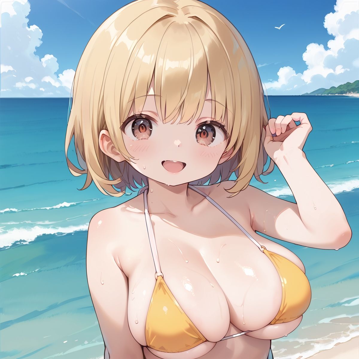 サンプル画像5:真夏のビーチはさながら彼女の独壇場！vol.1(しおあず) [d_526428]