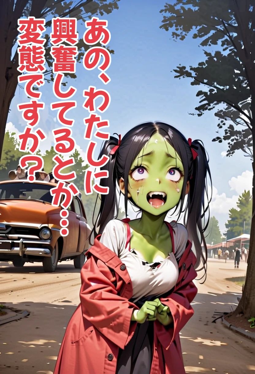 サンプル画像3:ゾンビオデコメガネちゃんと闇テーマパークでデート 巨乳・緑バージョン編(コーンパン) [d_526457]