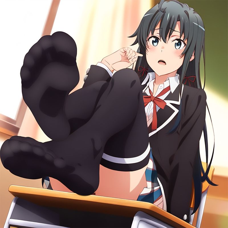 サンプル画像2:足フェチの俺が学園の美少女3人に足コキしてもらう話(ゆーじろー) [d_526513]