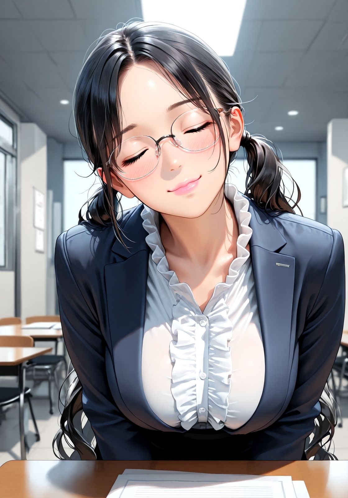 面接にビッチがきた  〜採ってくれるなら好きにしてもいいですよ〜のサンプル画像 6