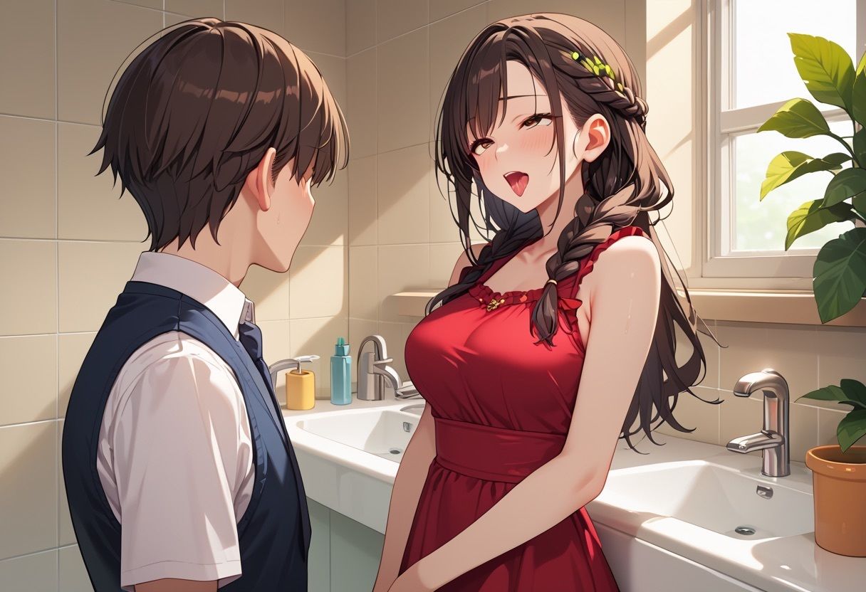 サンプル画像2:入社してたばかりの美女を見つけ、持ち帰り新人調教研修(ハーレムナイト) [d_526555]