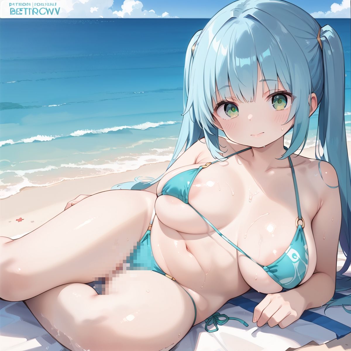 サンプル画像6:真夏のビーチはさながら彼女の独壇場！vol.11(しおあず) [d_526644]