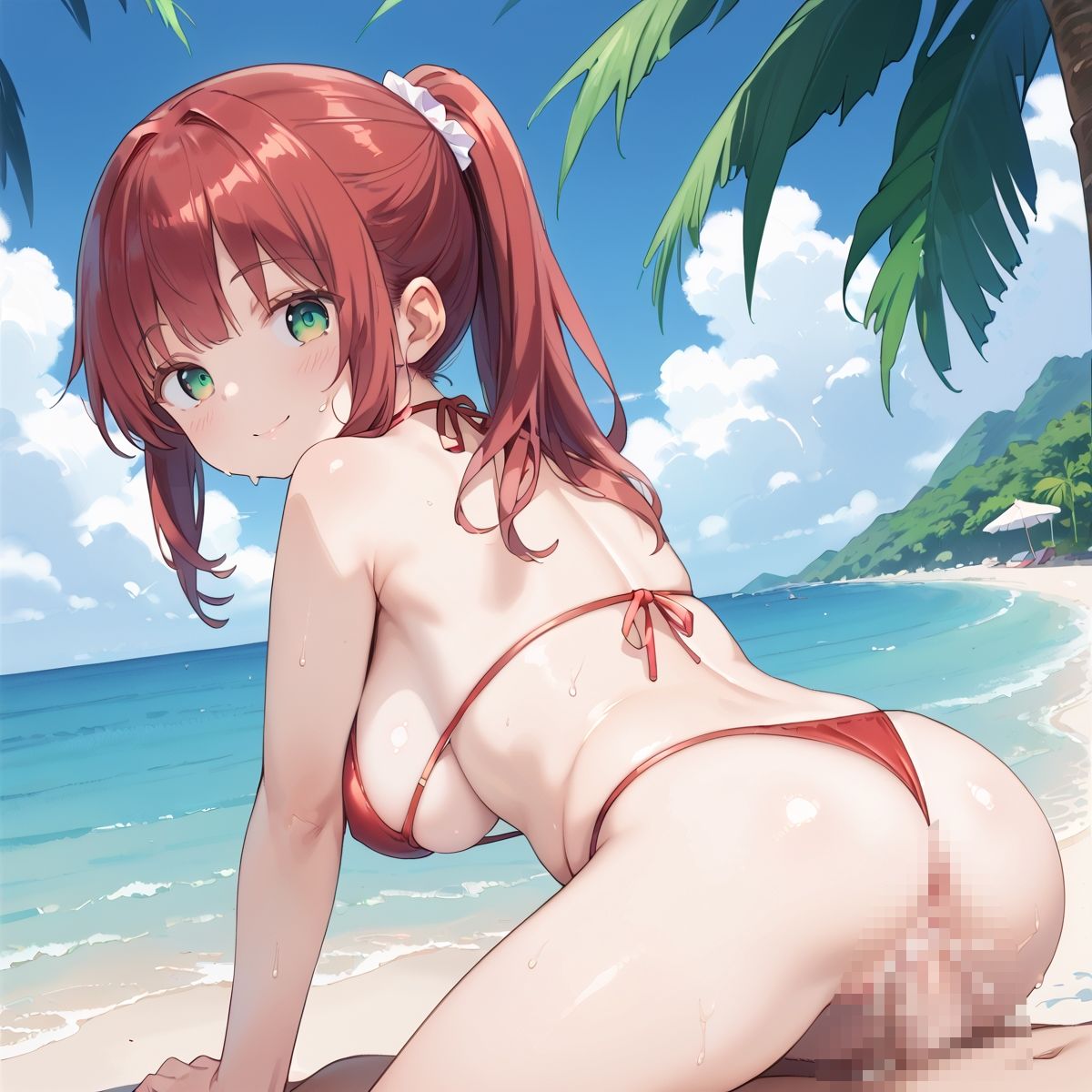 サンプル画像2:真夏のビーチはさながら彼女の独壇場！vol.14(しおあず) [d_526653]