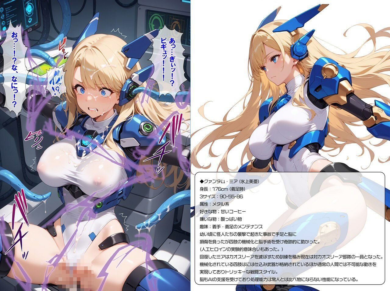 サンプル画像1:闘うヒロイン敗北CG ショートストーリーズ Vol7(AI魔法少女) [d_526695]