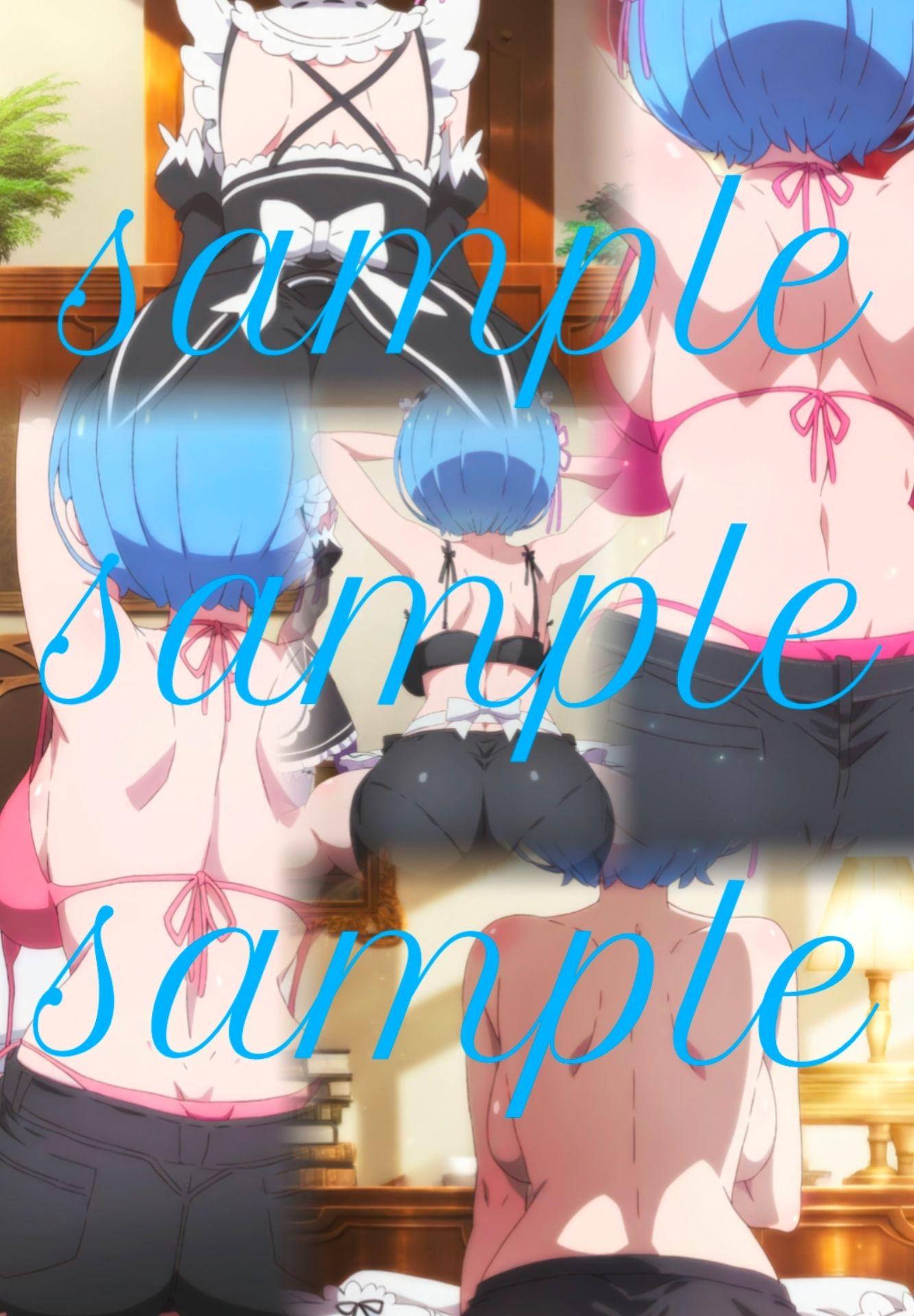 サンプル画像2:【500枚】超人気青髪メイドレ〇の奉仕   〜どんな場所でも全力で奉仕します〜(鼉カメラふぱぁん) [d_526712]