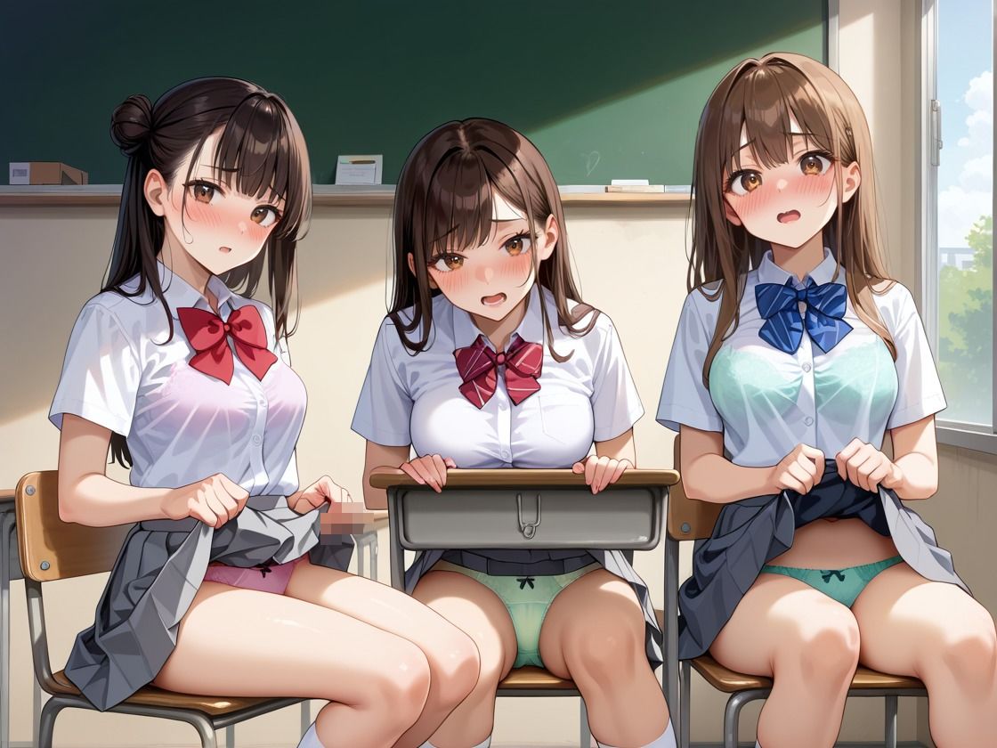 サンプル画像4:学園全員に孕ませ性指導 女子校生ハーレム(にじのたまてばこ) [d_526755]