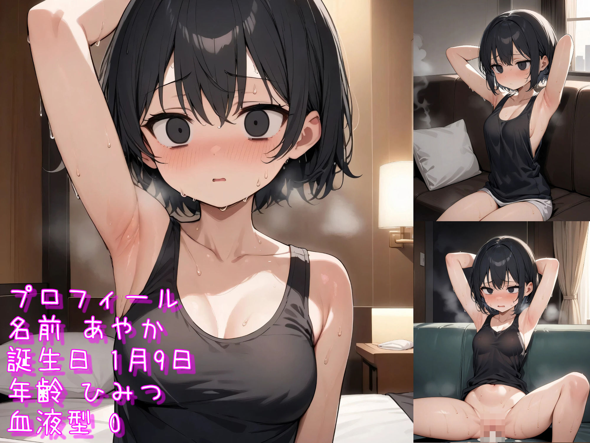 サンプル画像5:AVで腋を見せているシーンを集めました vol.2 タンクトップ編(あふいも) [d_526882]