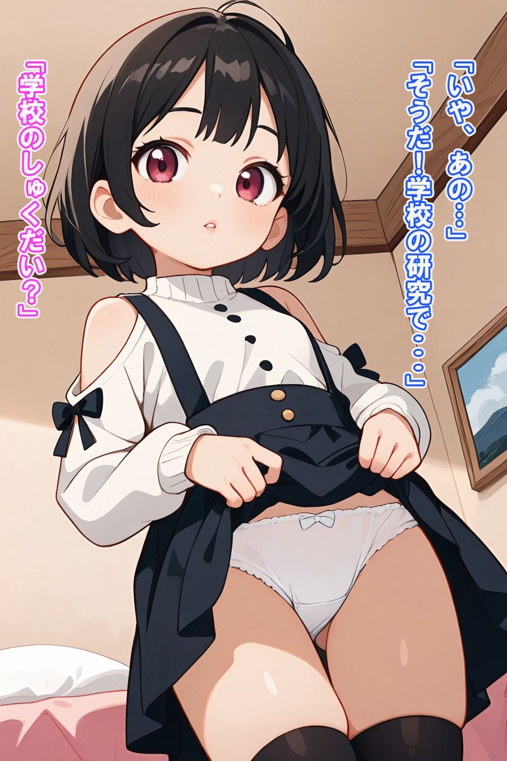 サンプル画像2:従順ロリ妹にパンツ見せてと頼んでみた(びろびろまん) [d_526931]