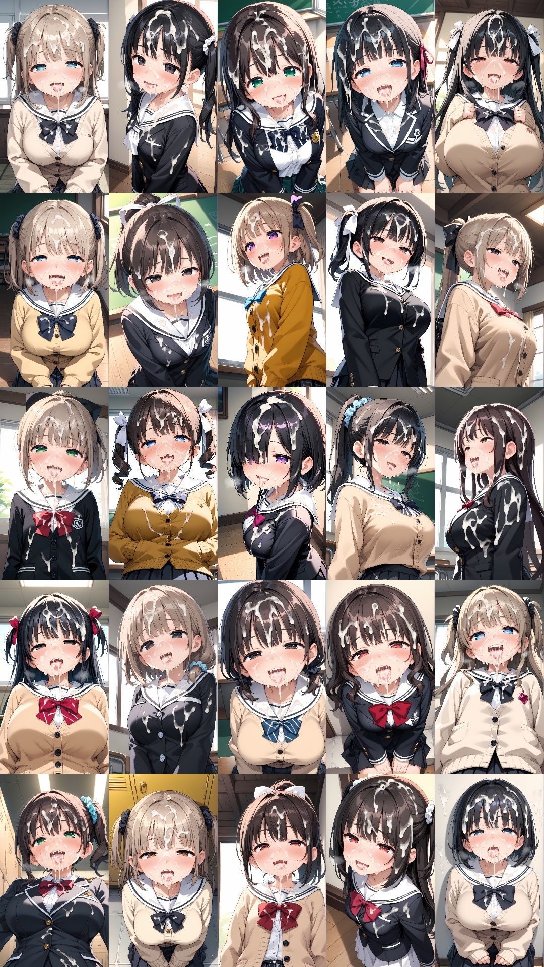 サンプル画像1:可愛い子には精液をかけよ！3 〜美少女にはザーメンパックで精液メイクが一番似合う〜(Fetish AI) [d_527041]