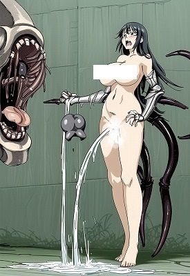 サンプル画像2:恐怖の巨乳失禁芸術（001）:化け物が現れたら、オシッコもらしちゃうのは自然現象であり、当たり前のことです。（決して恥ずかしいことではありません。）(MUTANTITS) [d_527093]