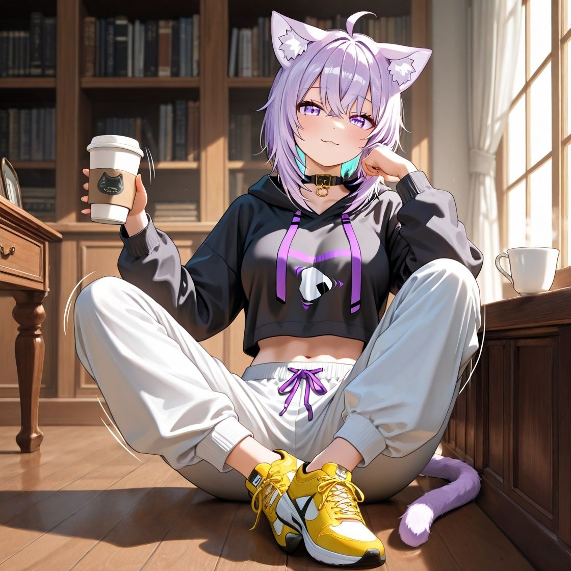 サンプル画像1:ホ〇ライブ  イチャイチャ同棲  猫〇おかゆ(Secret☆Connection) [d_527210]