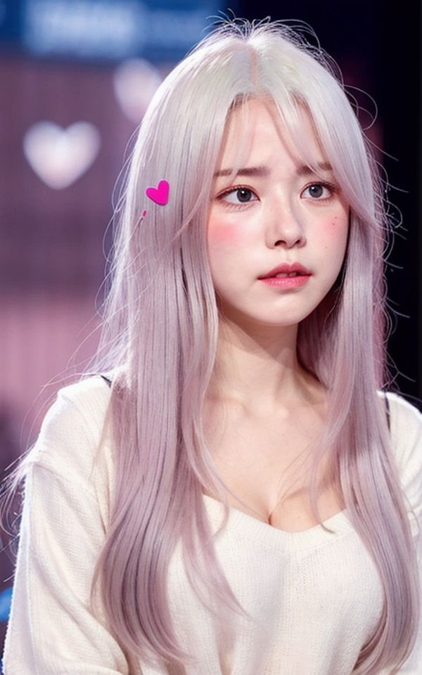 AI美女写真集┃銀髪な処女の女性の画像7