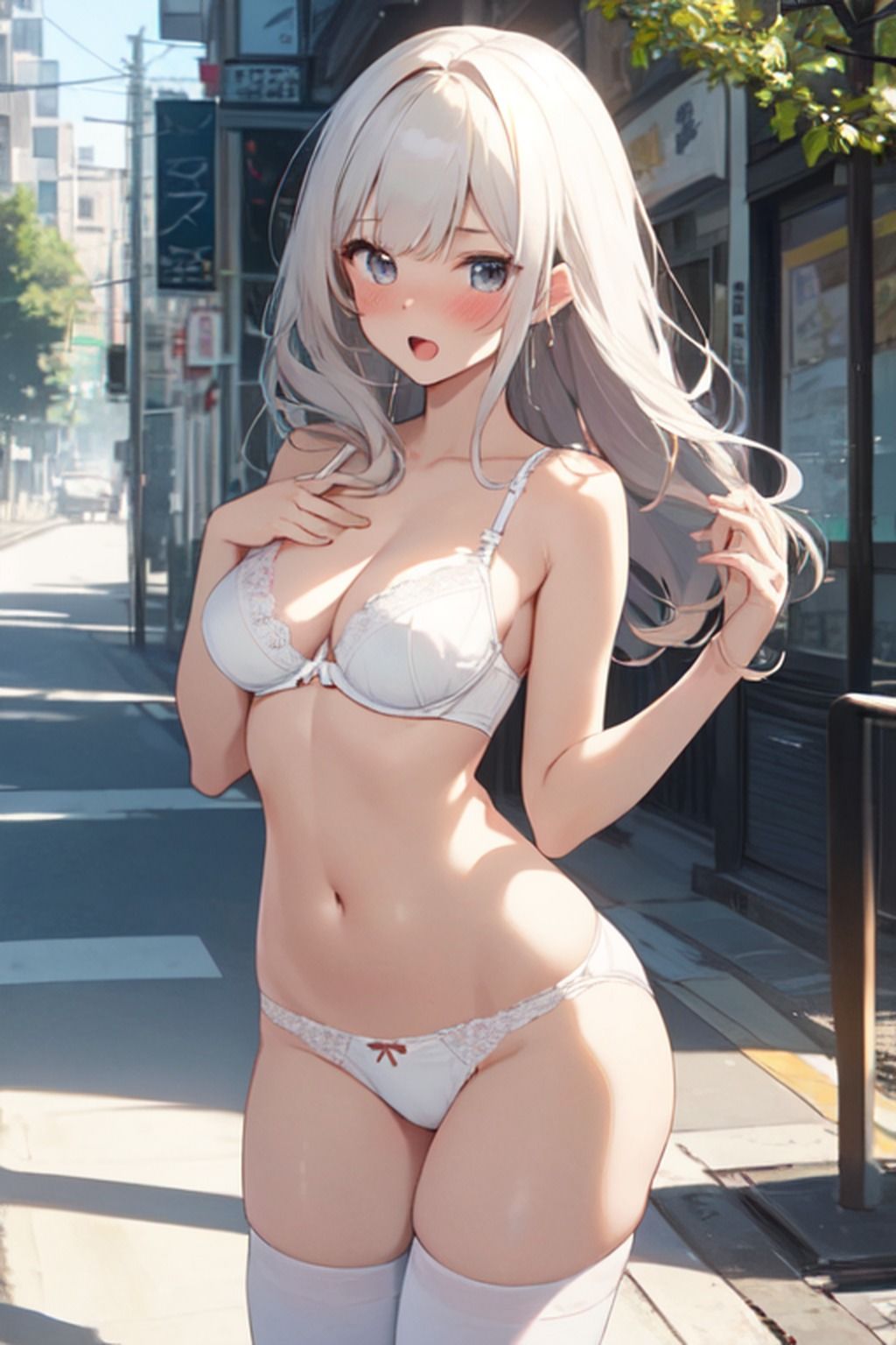 サンプル画像4:下着美少女【AIイラスト集】(ネコネコガール) [d_527273]