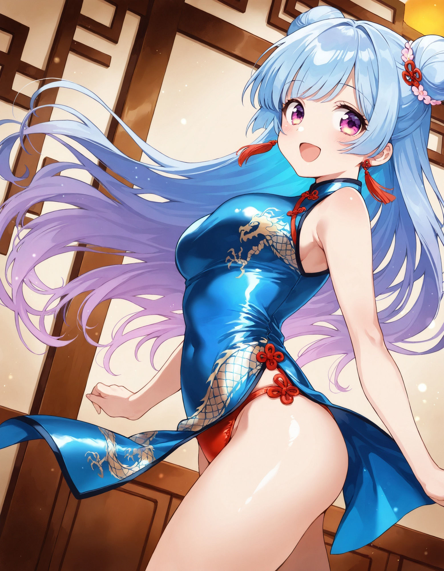 サンプル画像5:チャイナドレスでパンチラ2(D.P.H.) [d_527639]