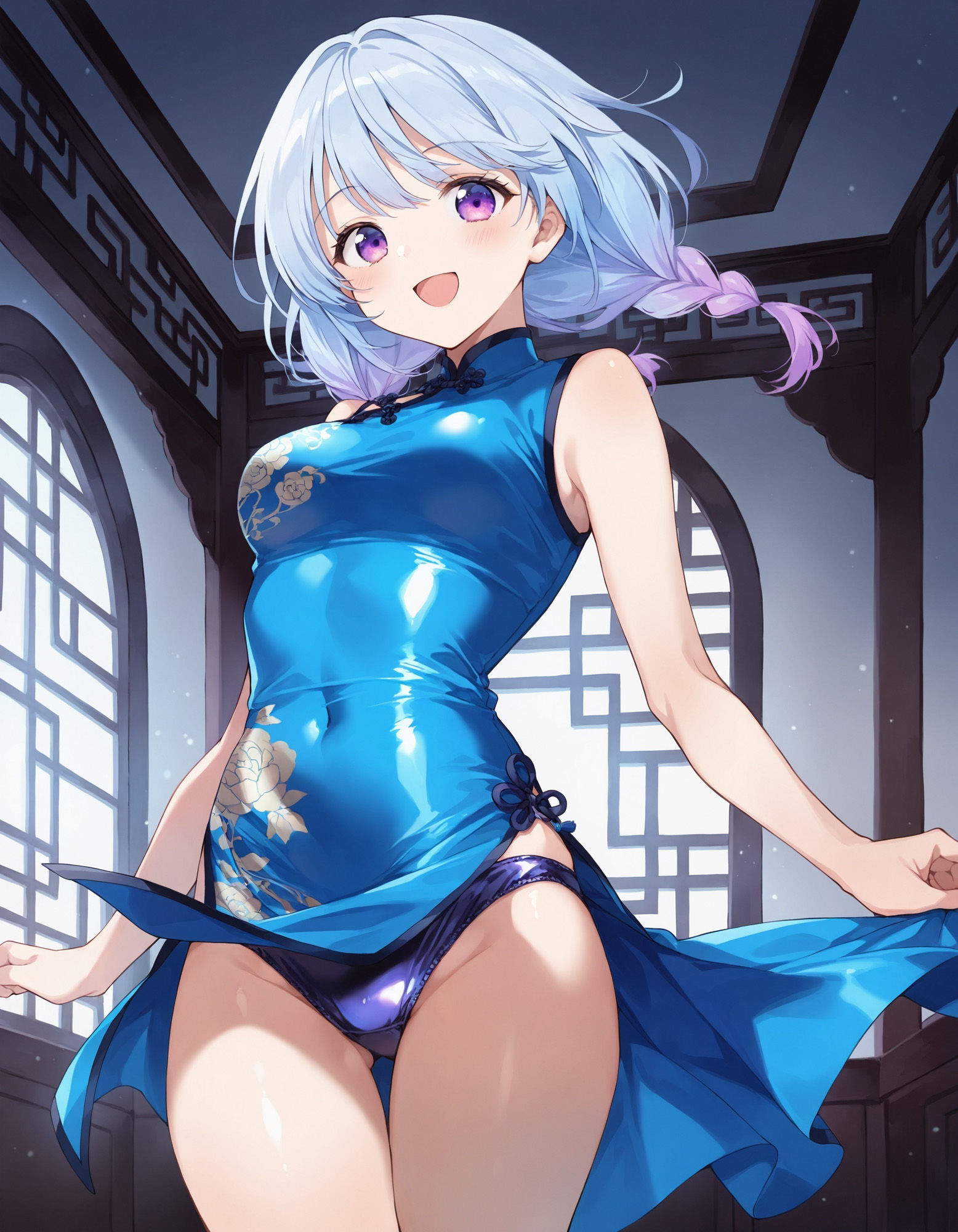 チャイナドレスでパンチラ2のサンプル画像 6