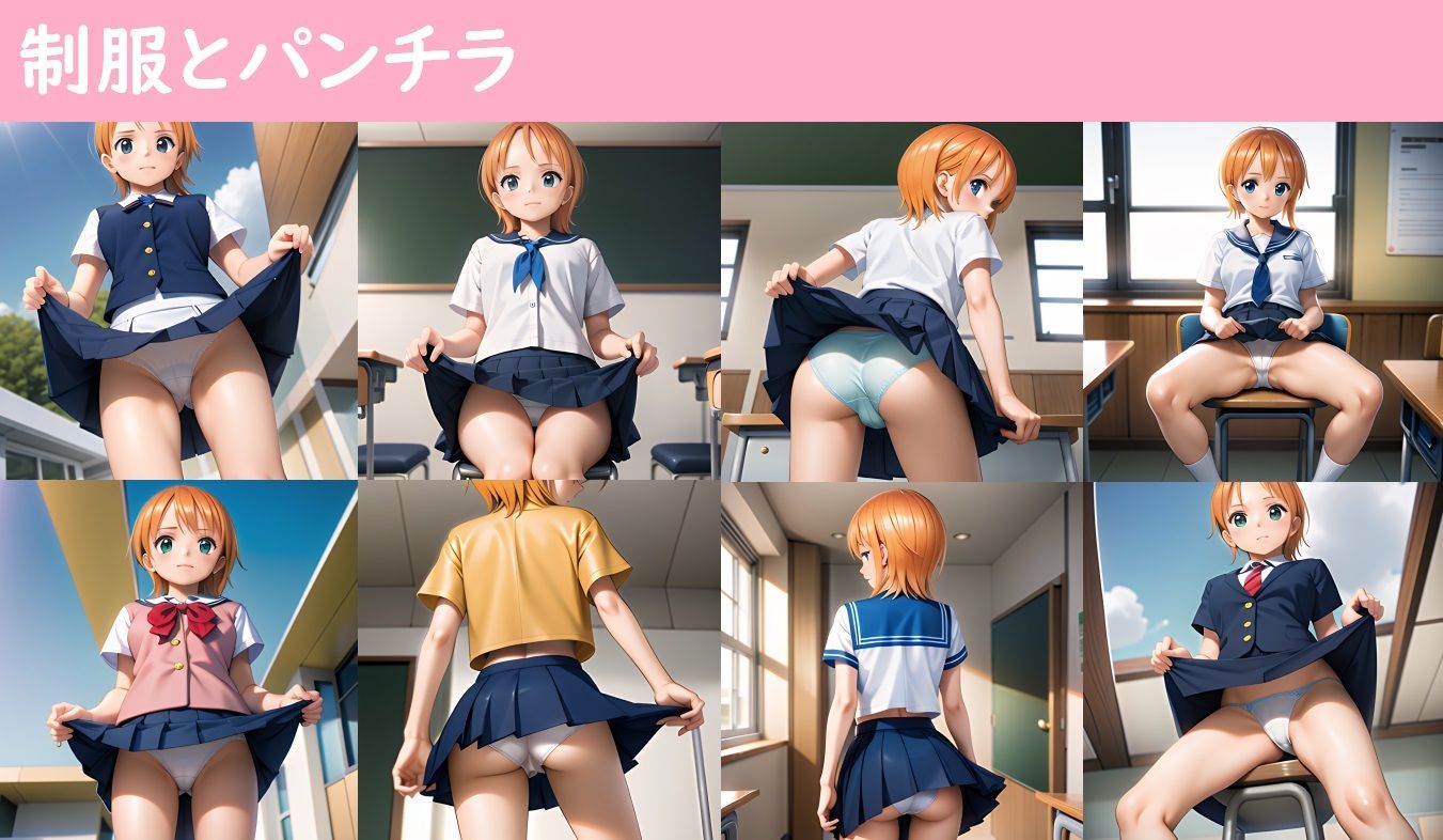 サンプル画像2:ワンピ●スのナ●〜学園コスプレ〜(おもいはるき) [d_527739]