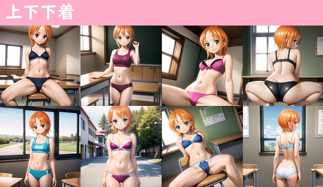 サンプル画像5:ワンピ●スのナ●〜学園コスプレ〜(おもいはるき) [d_527739]