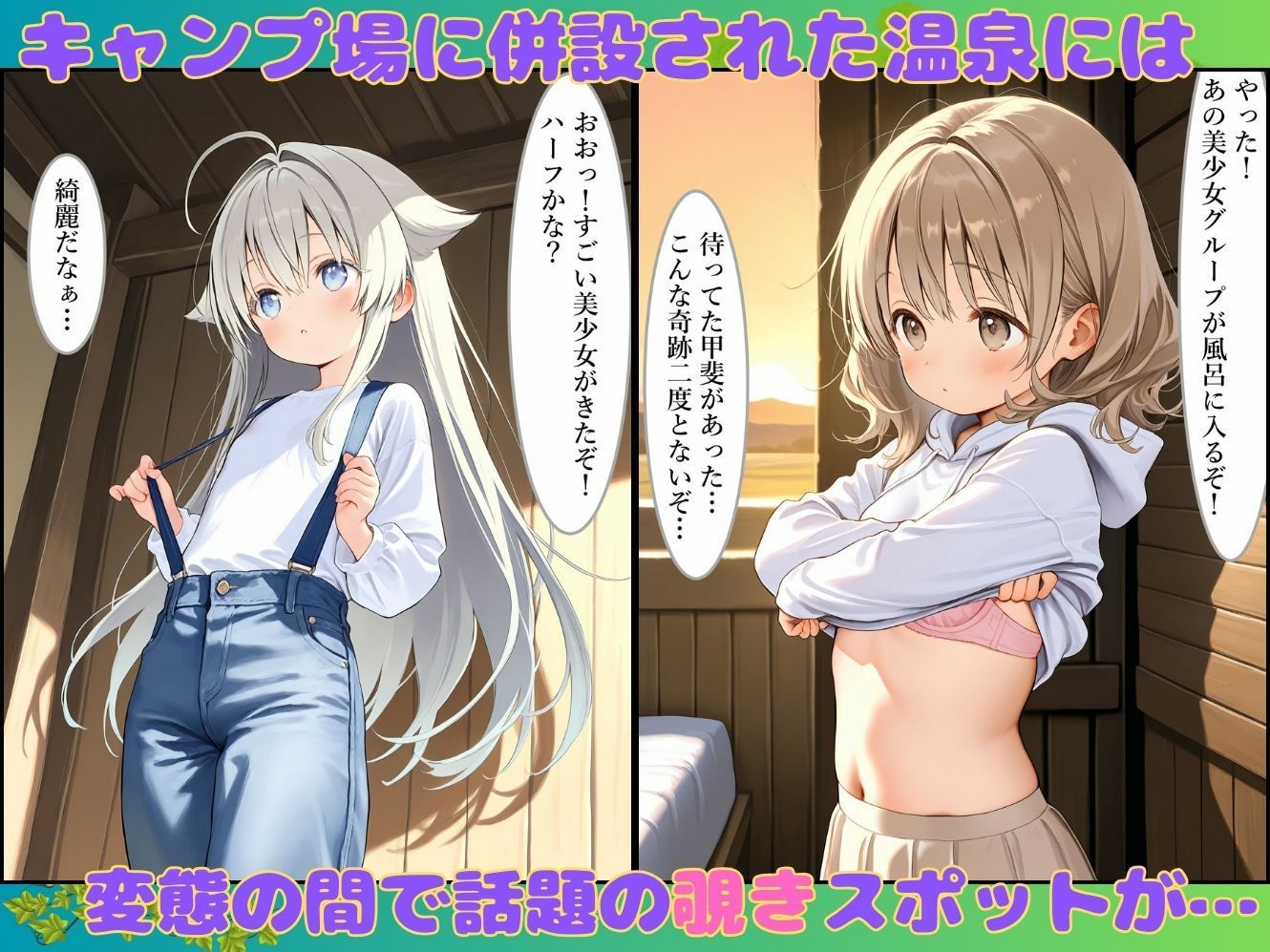 サンプル画像4:仲良し4人とキケンなキャンプ場(むほー地帯) [d_527819]