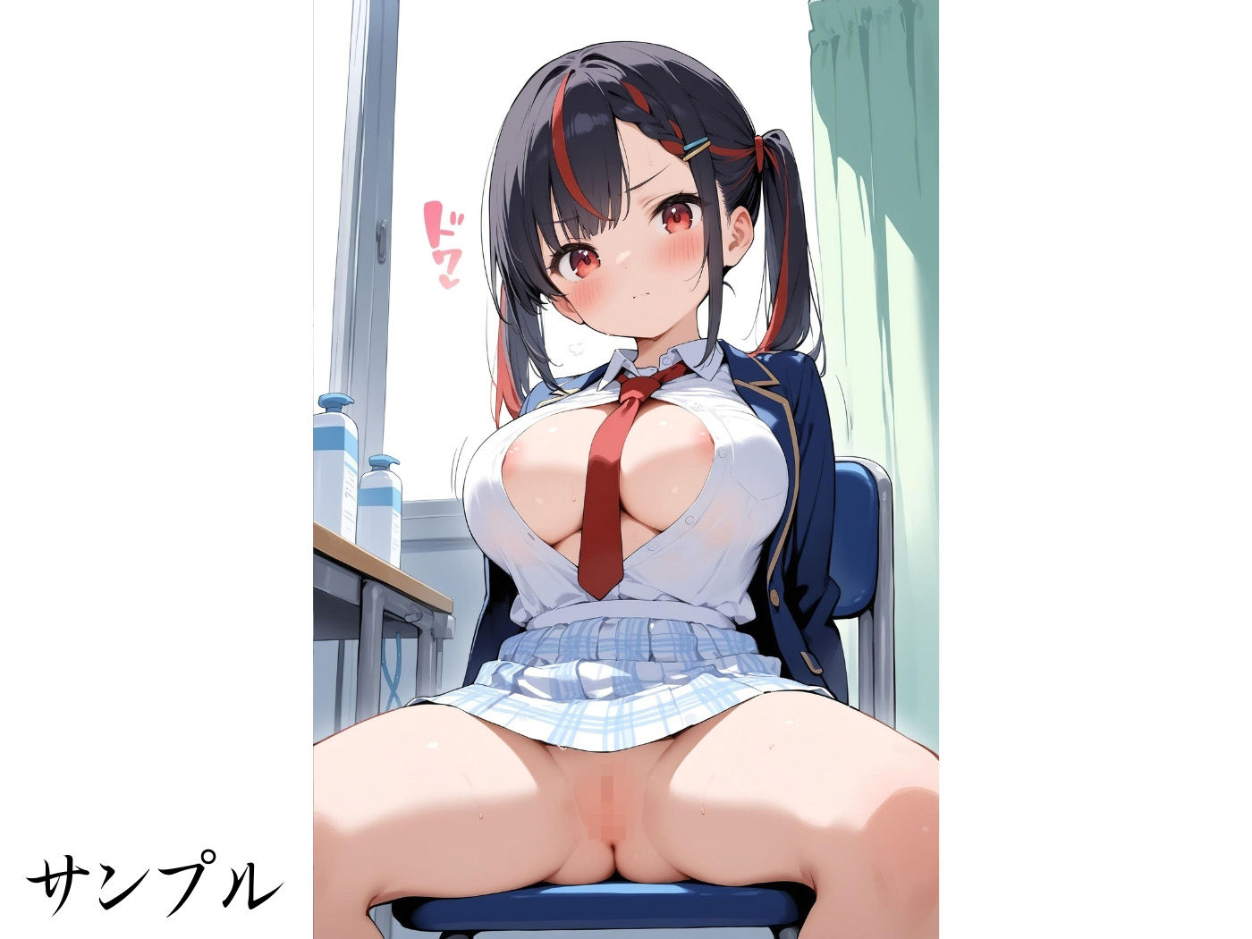 サンプル画像6:身体測定〜同級生の身体を隅々まで〜5(変態ドクター) [d_528117]